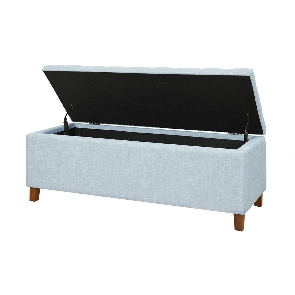 Banc de rangement rembourré à plateau capitonné Madison Park Sasha