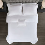Parure de lit Madison Park Signature 500 fils au pouce carré, 100 % satin de coton brodé, collection de luxe
