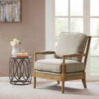 Fauteuil à cadre en bois tourné Madison Park Donohue