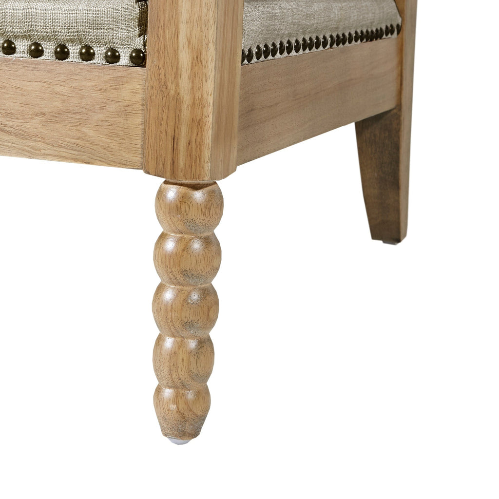 Fauteuil à cadre en bois tourné Madison Park Donohue