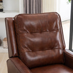 Fauteuil inclinable à dossier relevable, fauteuil en tissu avec décoration rivetée, fauteuil d'appoint simple