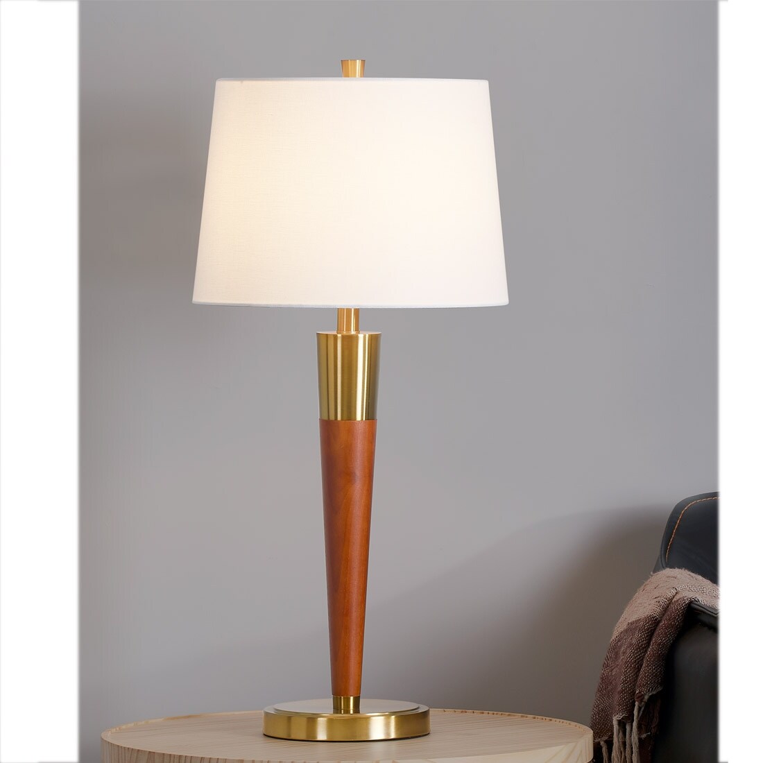 Lampes de table en bois dur Manhattan 30 (lot de 2)