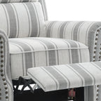 Fauteuils inclinables manuels avec garniture cloutée