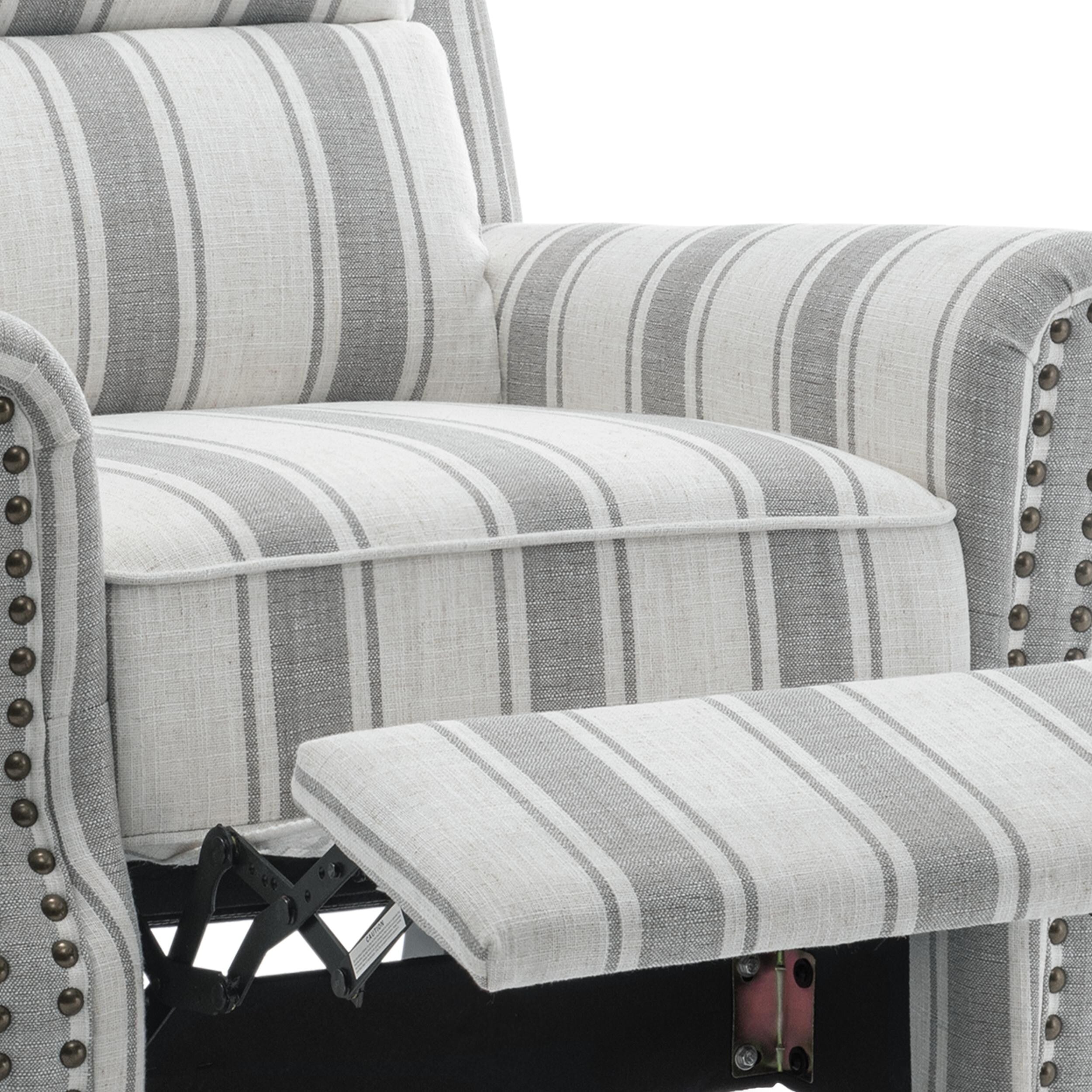 Fauteuils inclinables manuels avec garniture cloutée