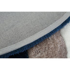 Tapis à poils longs Mateos au design abstrait