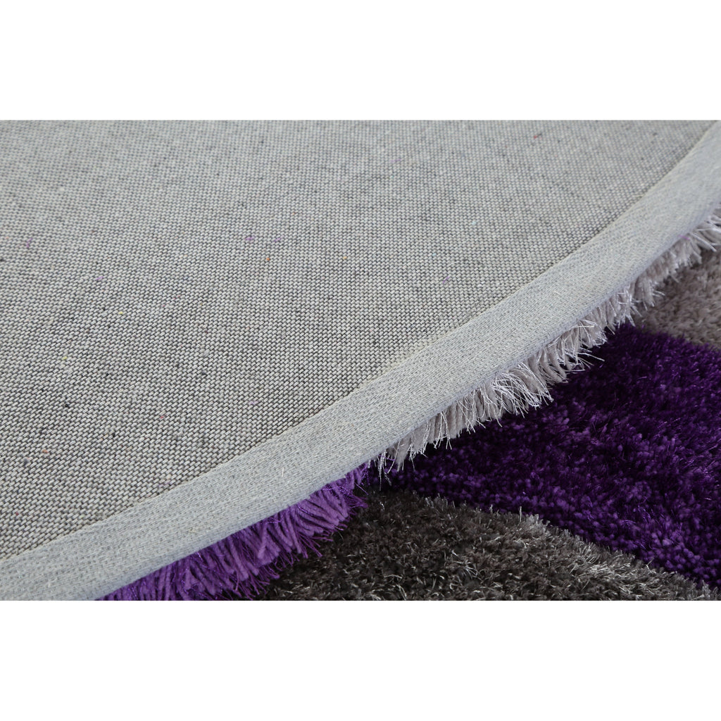 Tapis à poils longs Mateos au design abstrait