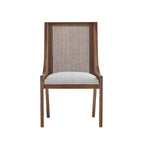 Chaises de salle à manger rembourrées en rotin et bois Maurers (lot de 2) par Christopher Knight Home