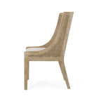 Chaises de salle à manger rembourrées en rotin et bois Maurers (lot de 2) par Christopher Knight Home