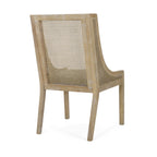 Chaises de salle à manger rembourrées en rotin et bois Maurers (lot de 2) par Christopher Knight Home