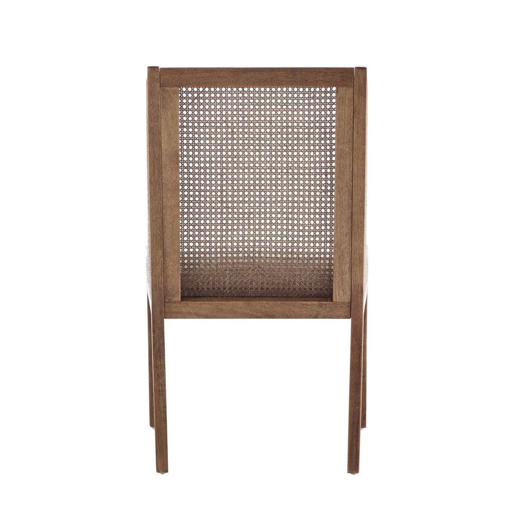 Chaises de salle à manger rembourrées en rotin et bois Maurers (lot de 2) par Christopher Knight Home
