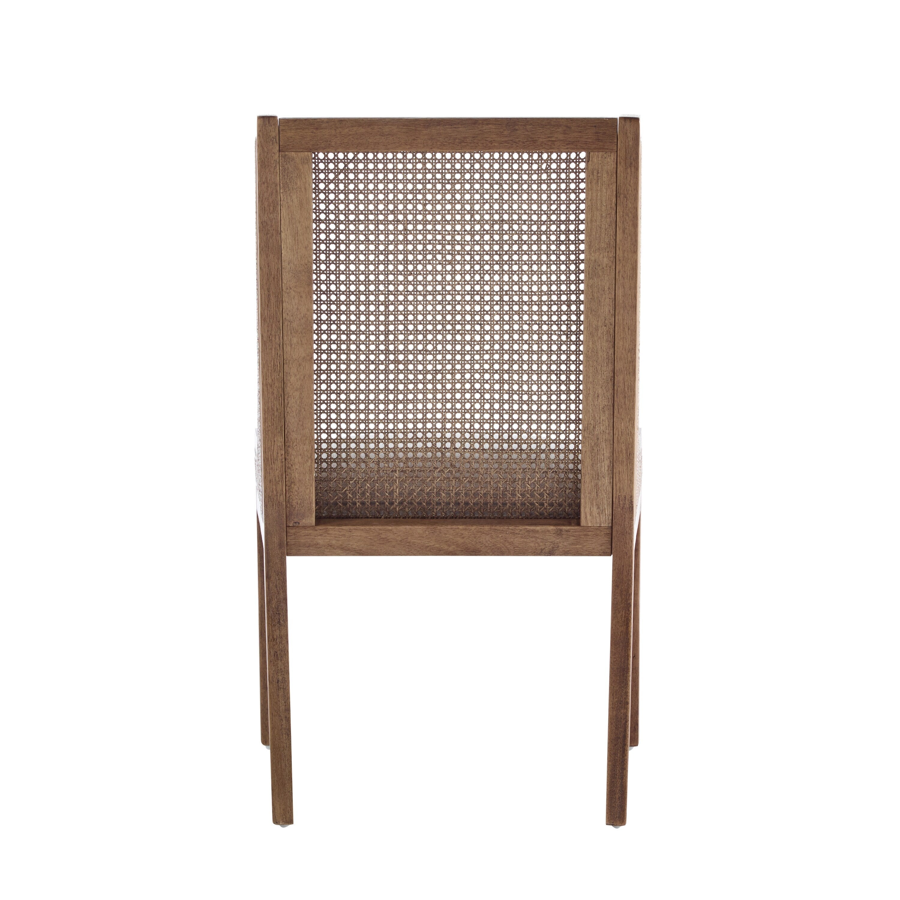 Chaises de salle à manger rembourrées en rotin et bois Maurers (lot de 2) par Christopher Knight Home