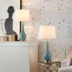 Ensemble de lampes de table en céramique 28,5 avec USB (lot de 2)