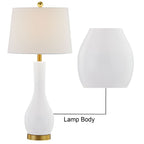 Ensemble de lampes de table en céramique 28,5 avec USB (lot de 2)