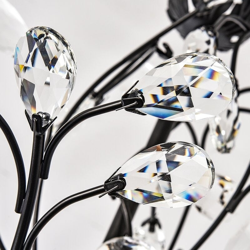 Lustre classique/traditionnel unique Maxax à 4 lumières avec accents en cristal