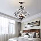 Lustre classique/traditionnel unique Maxax à 4 lumières avec accents en cristal