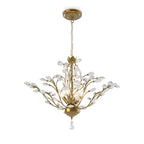 Lustre classique/traditionnel unique Maxax à 4 lumières avec accents en cristal