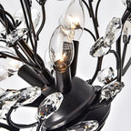 Lustre classique/traditionnel unique Maxax à 4 lumières avec accents en cristal