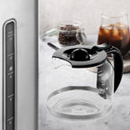 Cafetière filtre Melitta Aroma Tocco Plus 12 tasses, eau chaude et eau glacée, avec carafe en verre et écran tactile