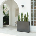 Jardinière métallique robuste pour plantes d'extérieur, 96 x 25 x 76 cm (L x l x H) - 96 x 76 x 25 cm (l x l x H)
