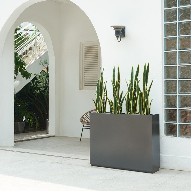 Jardinière métallique robuste pour plantes d'extérieur, 96 x 25 x 76 cm (L x l x H) - 96 x 76 x 25 cm (l x l x H)