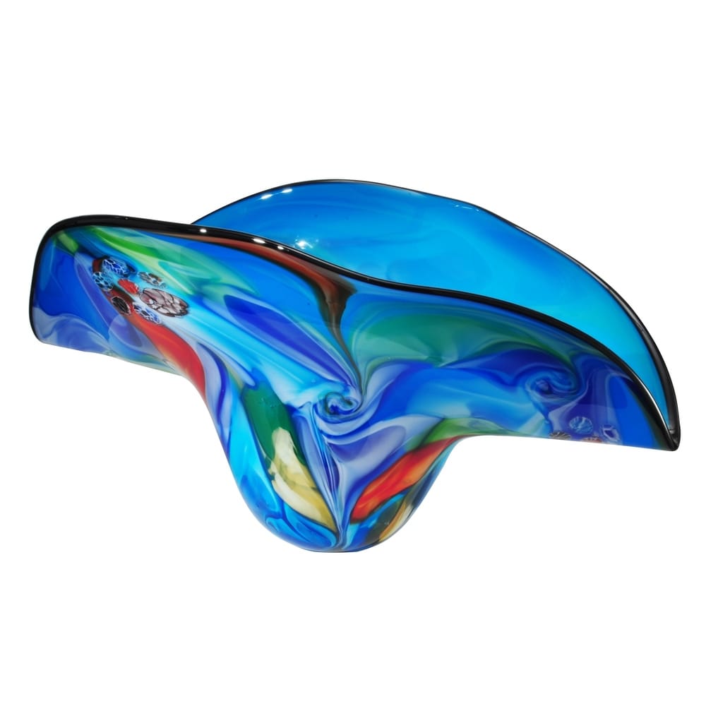 Bol en verre artistique soufflé à la main métamorphique