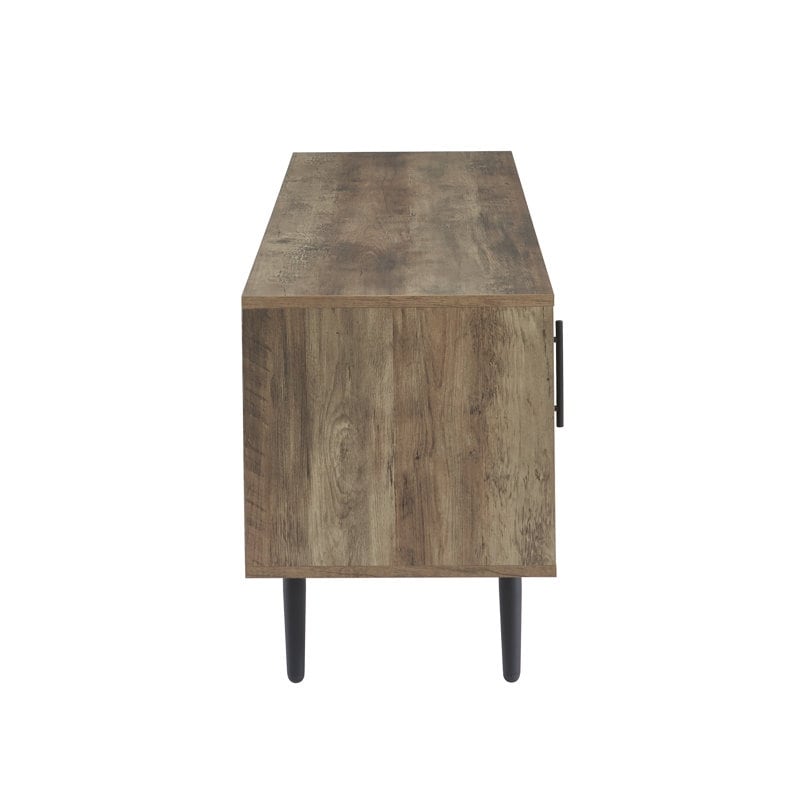 Meuble TV moderne du milieu du siècle pour téléviseurs jusqu'à 70 pouces Console multimédia de centre de divertissement - 20,5'' HX 59'' LX 15,5'' P