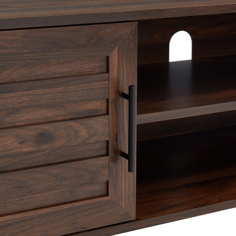 Meuble TV moderne du milieu du siècle pour téléviseurs jusqu'à 70 pouces Console multimédia de centre de divertissement - 20,5'' HX 59'' LX 15,5'' P