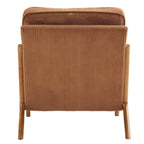 Chaise d'appoint rembourrée de style moderne du milieu du siècle
