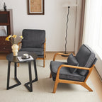 Chaise d'appoint rembourrée de style moderne du milieu du siècle