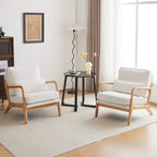 Chaise d'appoint rembourrée de style moderne du milieu du siècle