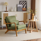 Chaise d'appoint rembourrée de style moderne du milieu du siècle