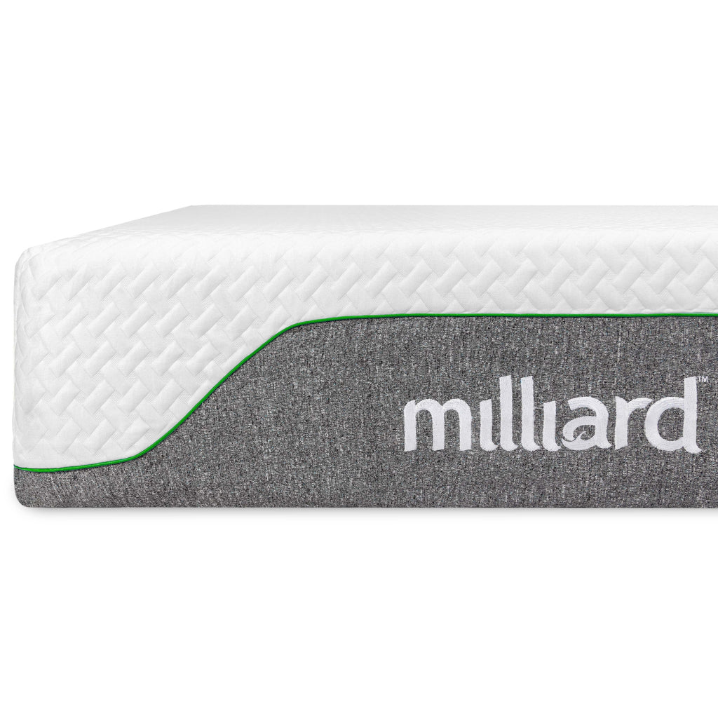 Matelas en mousse à mémoire de forme Milliard 10 pouces ferme, Bed-in-a-Box/Soulagement de la pression, Classique