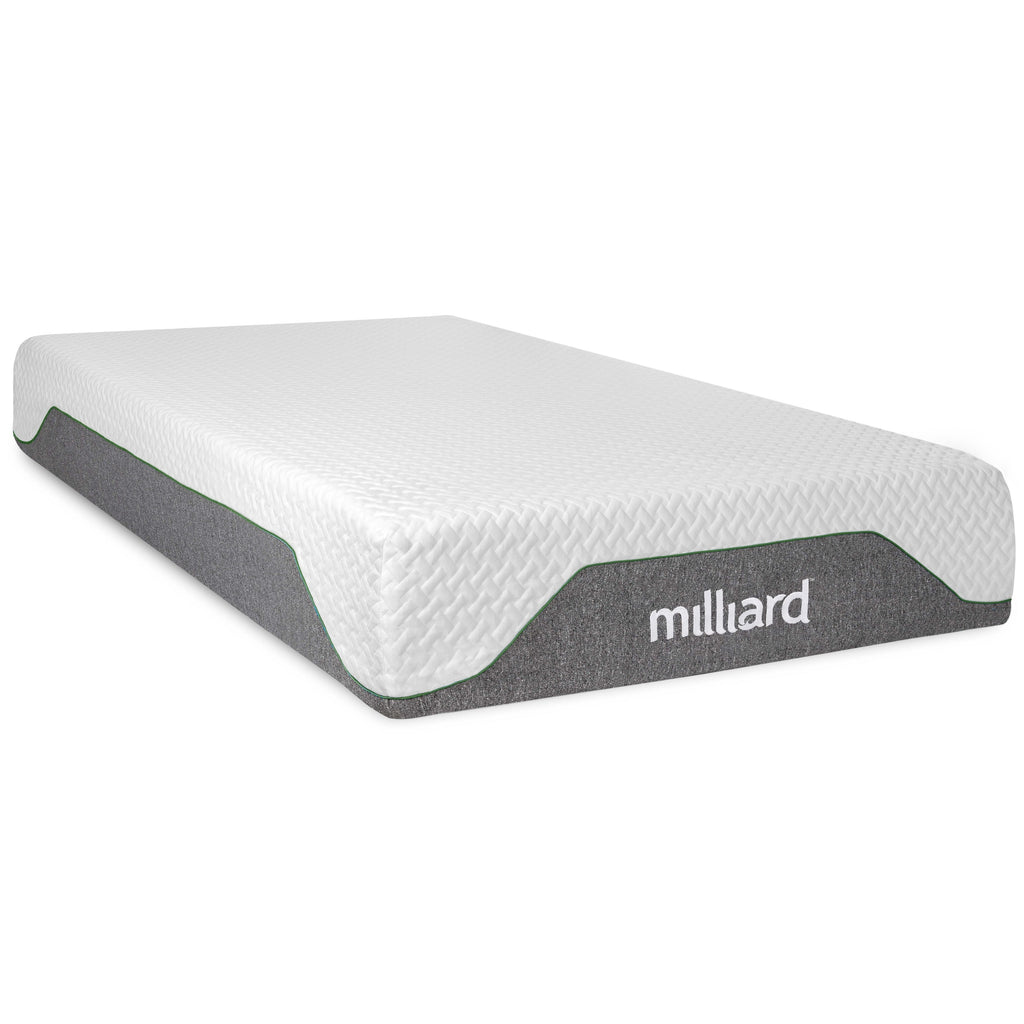 Matelas en mousse à mémoire de forme Milliard 10 pouces ferme, Bed-in-a-Box/Soulagement de la pression, Classique