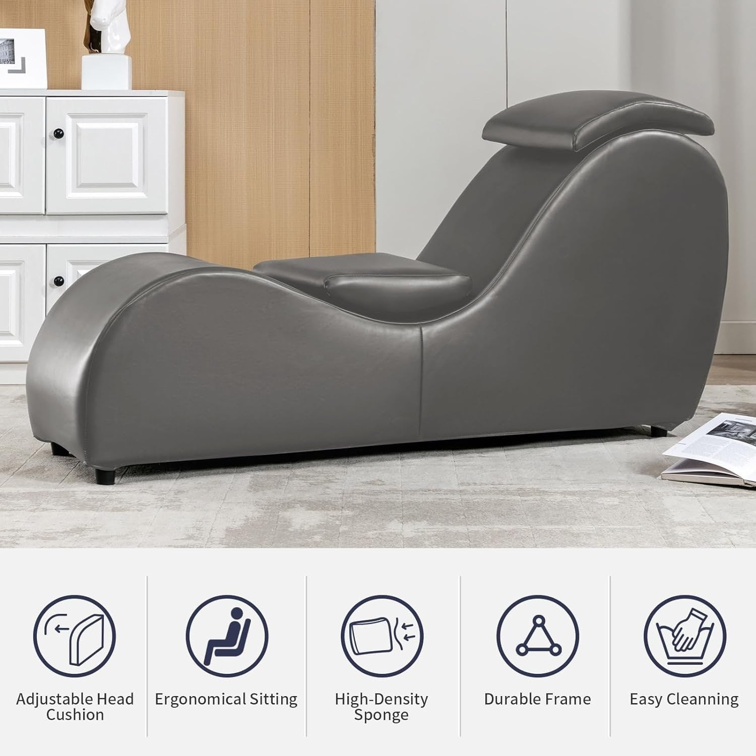 Chaise de yoga d'intérieur Mixoy, chaise longue de yoga incurvée pour adultes, étirements, exercice, détente