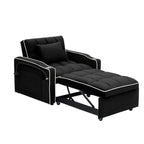 Canapé-lit convertible 3 en 1 moderne 70.86 avec dossier réglable et port de chargement USB pour le salon