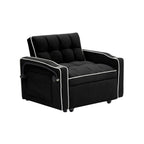 Canapé-lit convertible 3 en 1 moderne 70.86 avec dossier réglable et port de chargement USB pour le salon