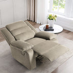 Fauteuil inclinable manuel moderne en velours côtelé, fauteuil inclinable réglable avec accoudoirs larges
