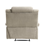 Fauteuil inclinable manuel moderne en velours côtelé, fauteuil inclinable réglable avec accoudoirs larges