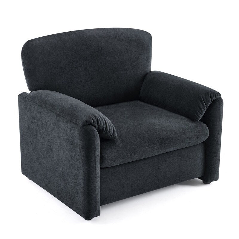 Fauteuil d'appoint moderne à oreilles d'éléphant, siège confortable pour salon et chambre