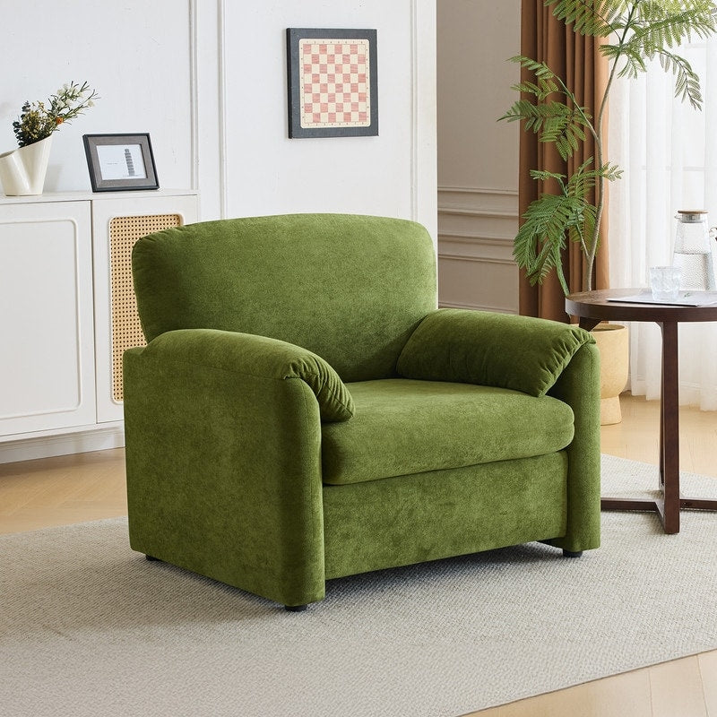Fauteuil d'appoint moderne à oreilles d'éléphant, siège confortable pour salon et chambre