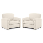 Fauteuil d'appoint moderne à oreilles d'éléphant, siège confortable pour salon et chambre