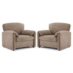 Fauteuil d'appoint moderne à oreilles d'éléphant, siège confortable pour salon et chambre
