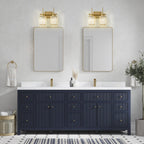Applique murale moderne dorée à intensité variable, style cylindre glamour pour salle de bain, en cristal, pour meuble-lavabo