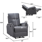 Fauteuil inclinable électrique moderne avec port USB, support complet de la tête et des lombaires