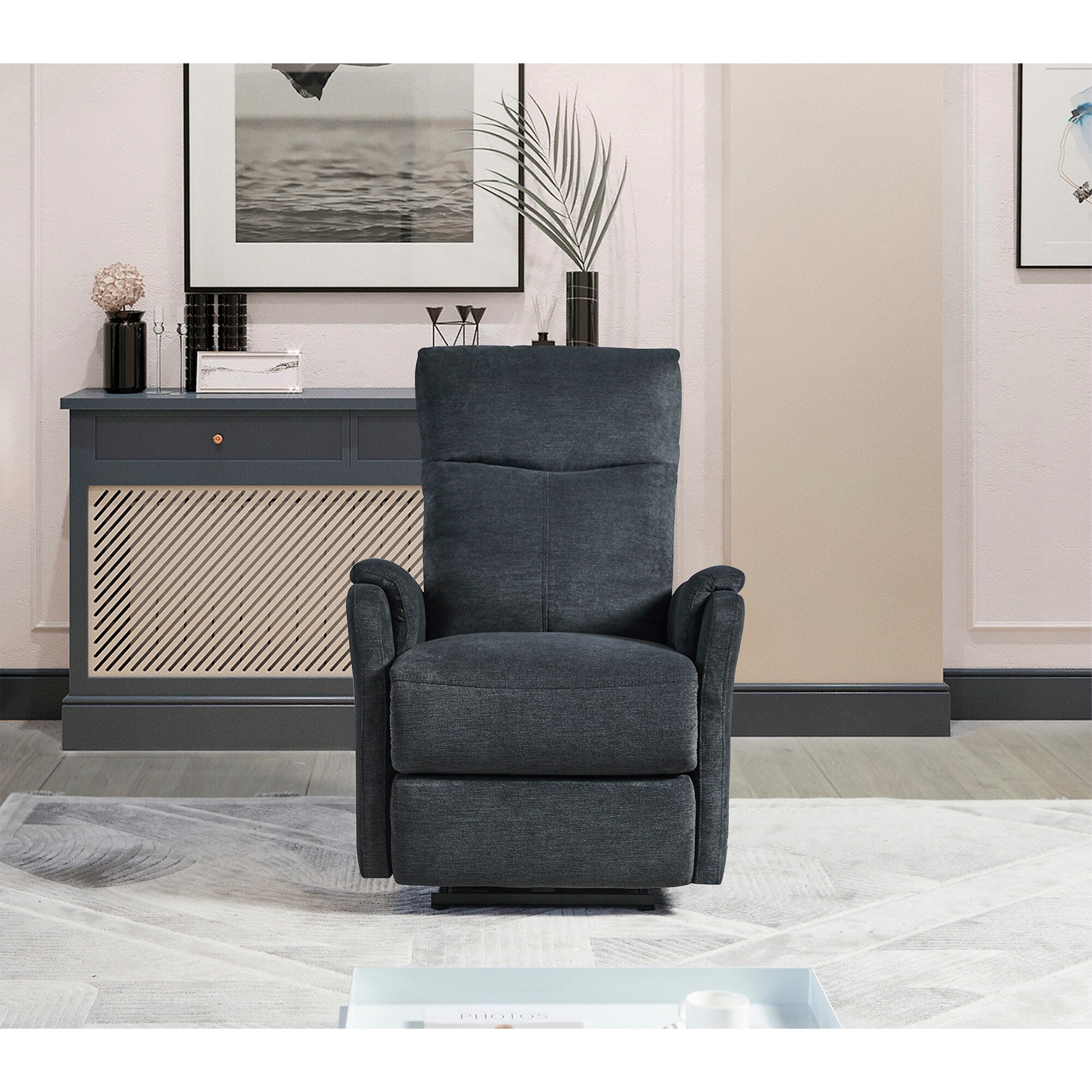 Fauteuil inclinable électrique moderne avec port USB, support complet de la tête et des lombaires