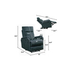 Fauteuil inclinable électrique moderne avec port USB, support complet de la tête et des lombaires