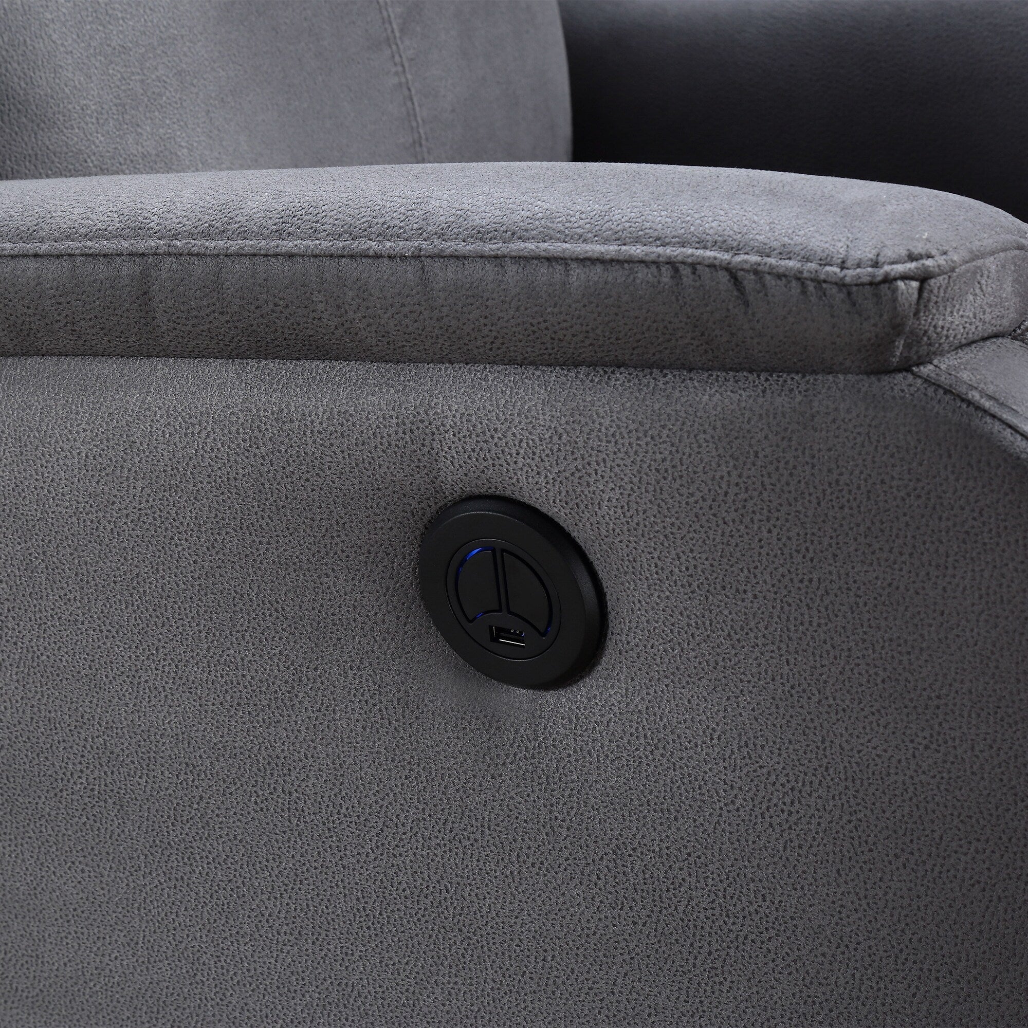 Fauteuil inclinable électrique moderne avec port USB, support complet de la tête et des lombaires