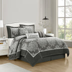 Ensemble de couette traditionnelle damassée Nanshing Tiana 7 pièces