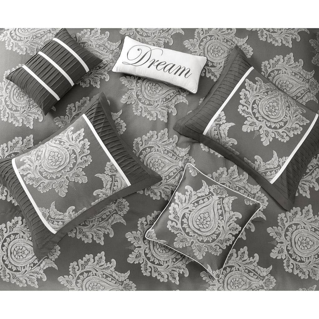 Ensemble de couette traditionnelle damassée Nanshing Tiana 7 pièces