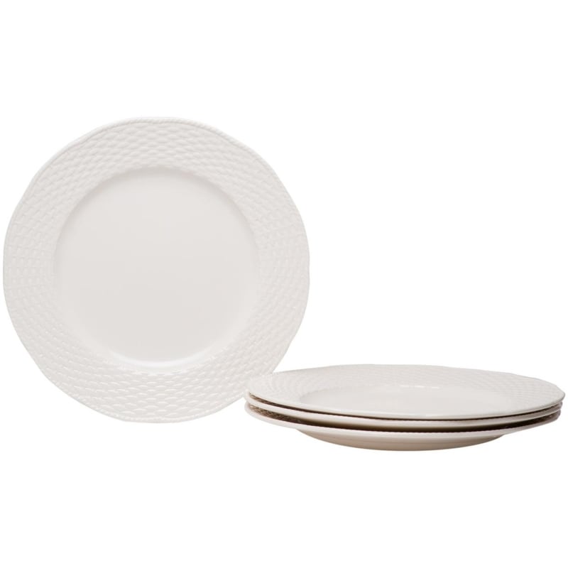 Service de table Nantucket blanc 18 pièces Red Vanilla